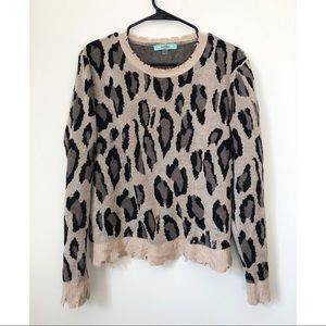 Karlie Leopard Print Sweater